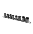 8 pc. 3/8" drive Twist Socket on metal rail